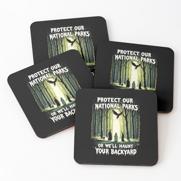 Item preview, Protect Our National Parks Or We'll Haunt Your Backyard Folk Horror Shirt  Main Tag designed and sold by LunaMagicStudio.