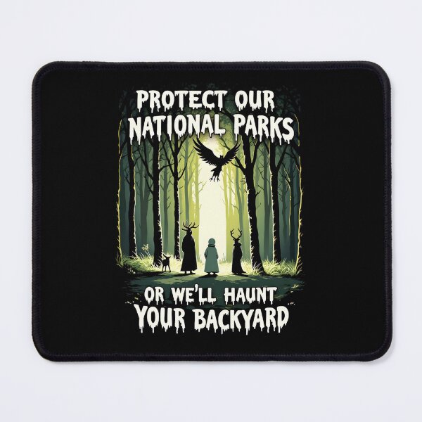 Item preview, Protect Our National Parks Or We'll Haunt Your Backyard Folk Horror Shirt Main Tag designed and sold by LunaMagicStudio.