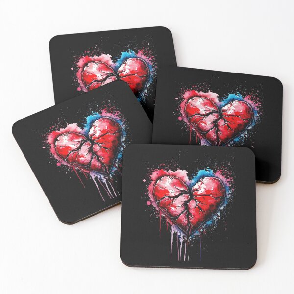 Item preview, Broken heart watercolor designed and sold by Grypis.