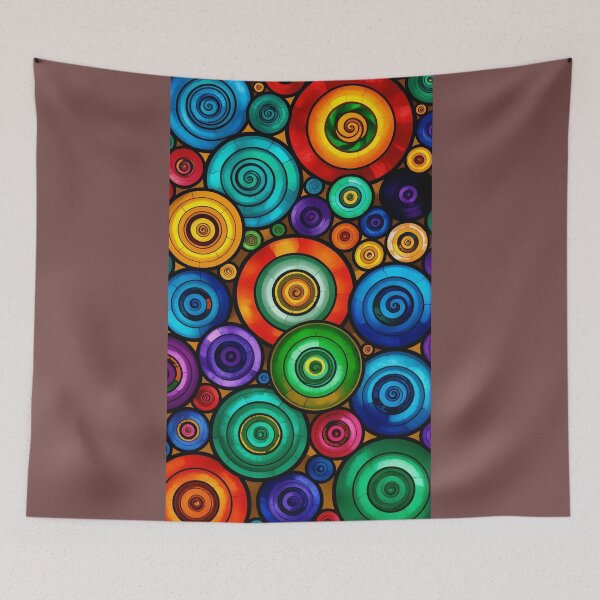 Item preview, Colorful Circular Swirl Design designed and sold by ScreenPin.