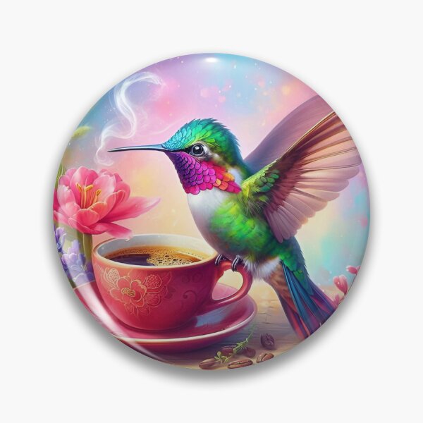Aperçu de l'œuvre Café colibri : « Infusion bourdonnante colibri » créée et vendue par The Coffee Critters.