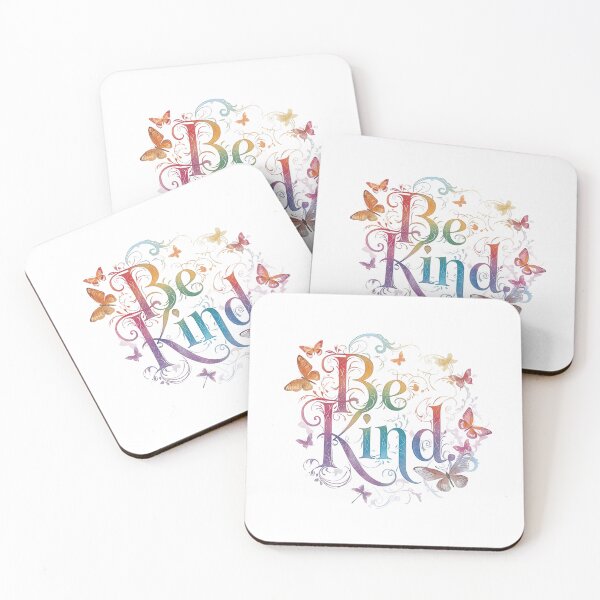 Item preview, 'Be Kind' Slogan with Butterflies Swirling All Around designed and sold by Soulstar Designs.