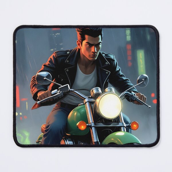 Item preview, Japanese Cyberpunk Biker in Neon Rain—Anime-Style Dystopian Ride (Grok xAI Imagine) designed and sold by AllTidePixel23.