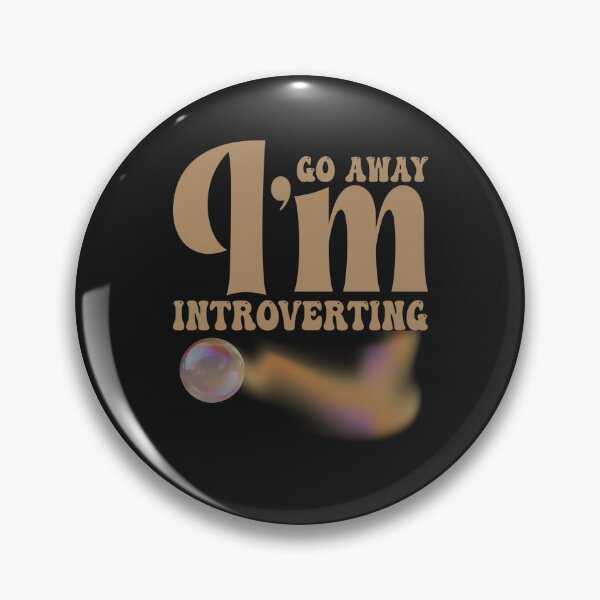 Item preview, Go Away I’m Introverting – Soft Aesthetic & Minimalist Typography designed and sold by Aquarius-club.