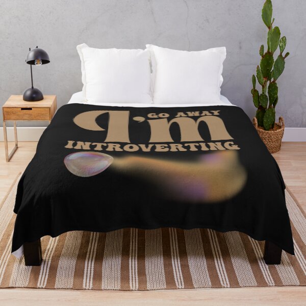 Item preview, Go Away I’m Introverting – Soft Aesthetic & Minimalist Typography designed and sold by Aquarius-club.