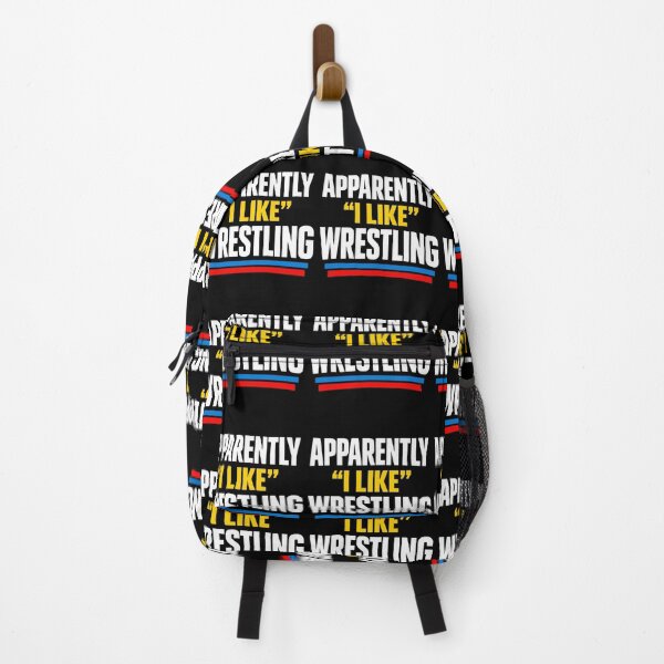 Item preview, Apparently I Like Wrestling Funny Quote designed and sold by FreshVibe Prints.