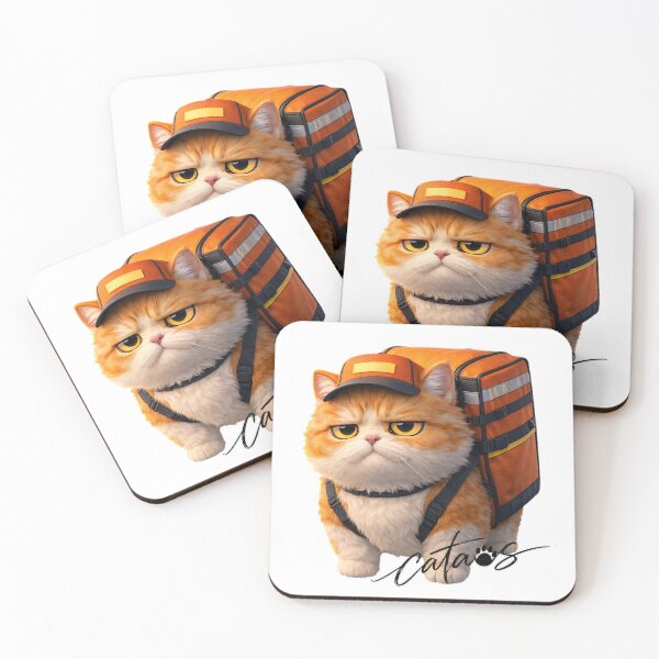 Item preview, Minimalist Grumpy Deliver-Meow 3D Icon designed and sold by CataosMeow.