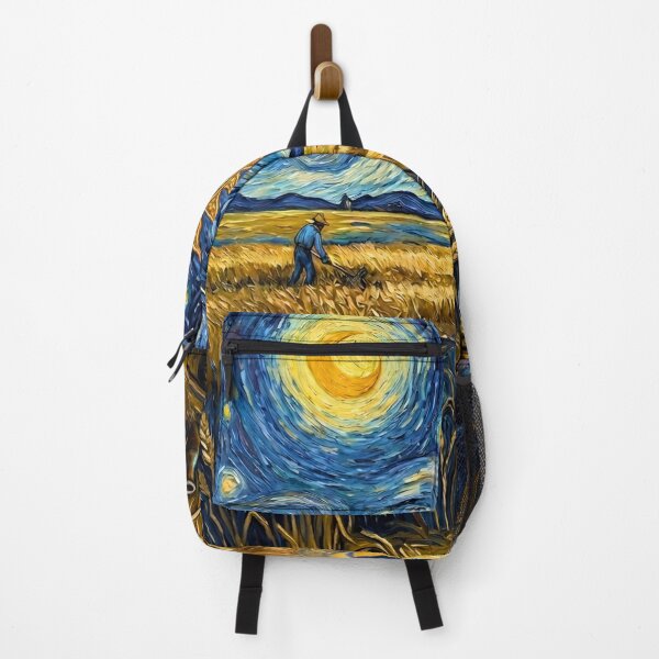 Item preview, Starry Harvest - Van Gogh Style Golden Wheat Field Fine Art designed and sold by MyTutina.