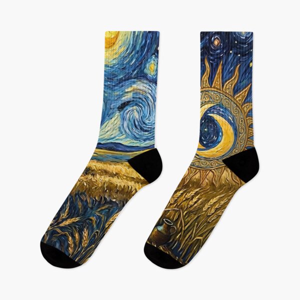 Item preview, Starry Harvest - Van Gogh Style Golden Wheat Field Fine Art designed and sold by MyTutina.