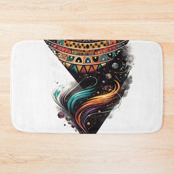 Item preview, Abstract Cosmic Triangle T-Shirts – Colorful Galaxy Art designed and sold by KDesignCrafts.
