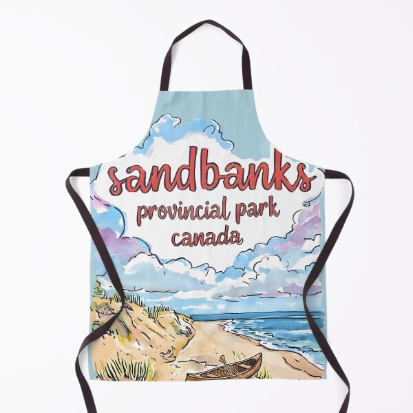 Item preview, Sandbanks Provincial Park Watercolor Pastel Cute Landscape Beach designed and sold by HowToCanadian.