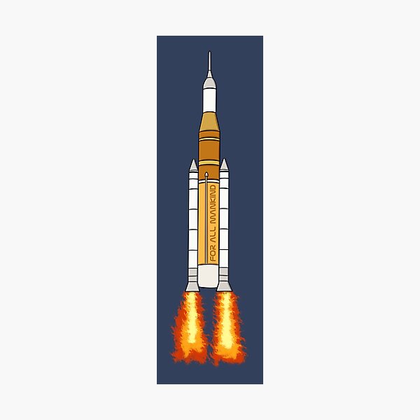 Item preview, artemis ii rocketship designed and sold by artbykls.