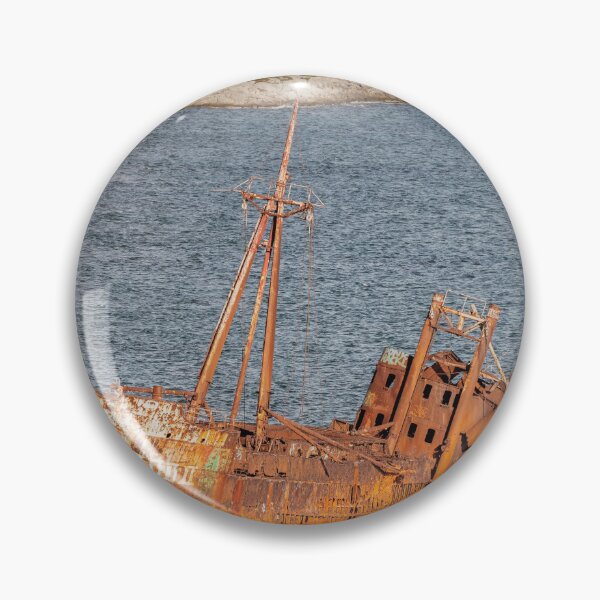 Item preview, Rusty Shipwreck near Gytheio Greece designed and sold by PhotoArt by Joan Carroll.