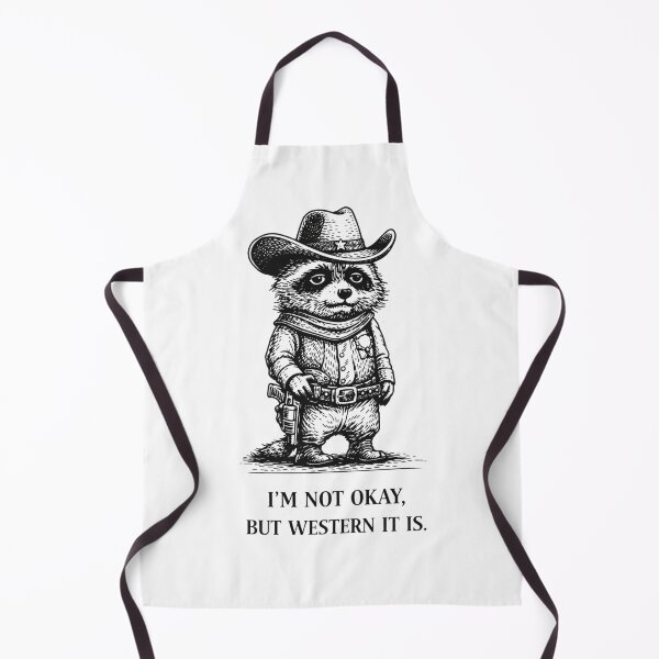Item preview, Anxiety Raccoon Cowboy Meme – I’m Not Okay But Western It Is designed and sold by Region.
