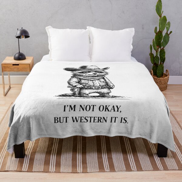 Item preview, Anxiety Raccoon Cowboy Meme – I’m Not Okay But Western It Is designed and sold by Region.