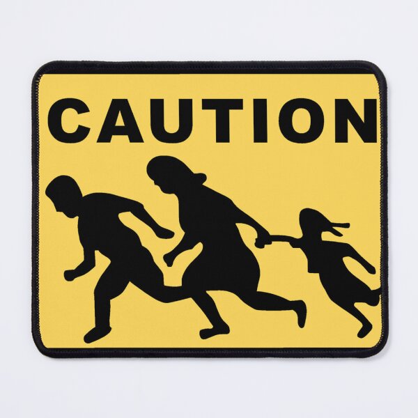 Item preview, Caution Running Family Crossing Sign designed and sold by sweetsixty.