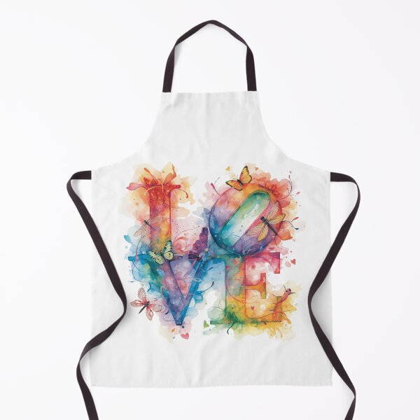 Item preview, The Word 'LOVE' in Bright Colours with Butterflies designed and sold by Soulstar Designs.