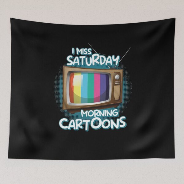Item preview, I Miss Saturday Morning Cartoons Retro TV Shirt designed and sold by PowerSSales.