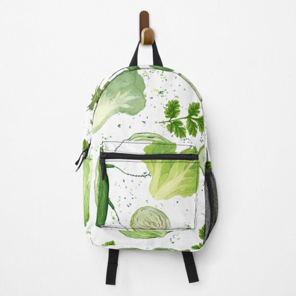 Item preview, Surreal Garden Green Veggies and Insects Pattern  designed and sold by Atlasoloji.