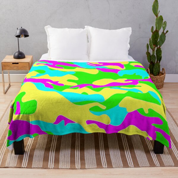 Item preview, Neon Overload: Vibrant Retro Anti-Camo Pattern designed and sold by jasperpuss.