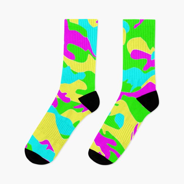 Item preview, Neon Overload: Vibrant Retro Anti-Camo Pattern designed and sold by jasperpuss.