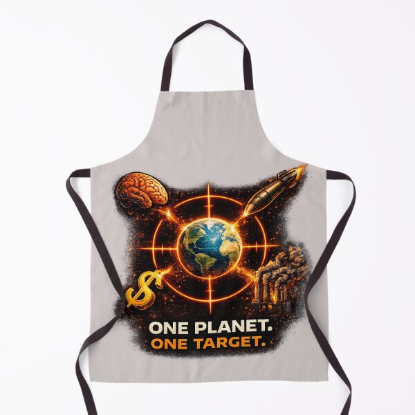 Item preview, One Planet One Target Shirt – Humanity Message Graphic Tee designed and sold by NAJURE.