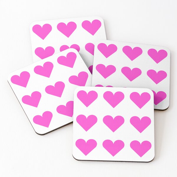 Item preview, Large HOT PINK & WHITE LOVE HEARTS designed and sold by RachelMacht.
