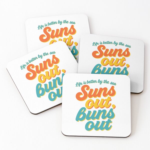 Item preview, Suns Out Buns Out Retro Typography designed and sold by Colorful-Garden.