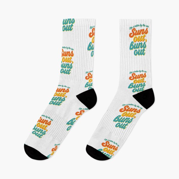 Item preview, Suns Out Buns Out Retro Typography designed and sold by Colorful-Garden.