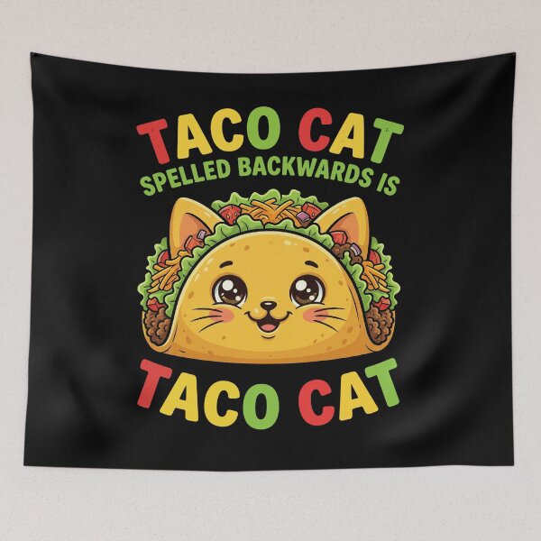 Item preview, Tacocat Spelled Backwards is Tacocat Funny Cat  designed and sold by FreshVibe Prints.