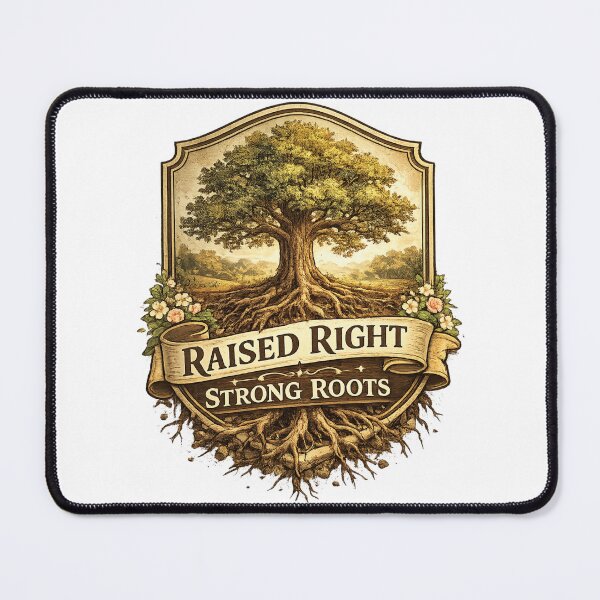 Item preview, Raised Right, Strong Roots designed and sold by RisingWolfStudio.
