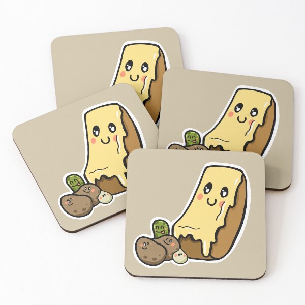 Item preview, Raclette cheese food kawaii designed and sold by sianelliot.