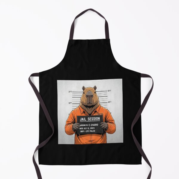 Item preview, Capybara Mugshot - Jail Session Capy - Funny Animal Meme designed and sold by Roland Art Store.