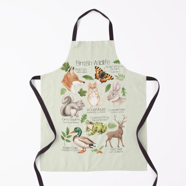 Item preview, British Wildlife Animals Illustration Nature Poster designed and sold by LCWaterworth.