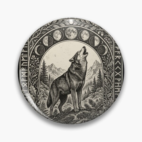 Item preview, Engraved Moon Wolf designed and sold by  ViralVisionsCreating .