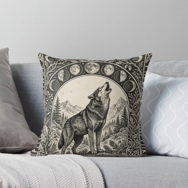 Item preview, Engraved Moon Wolf designed and sold by  ViralVisionsCreating .