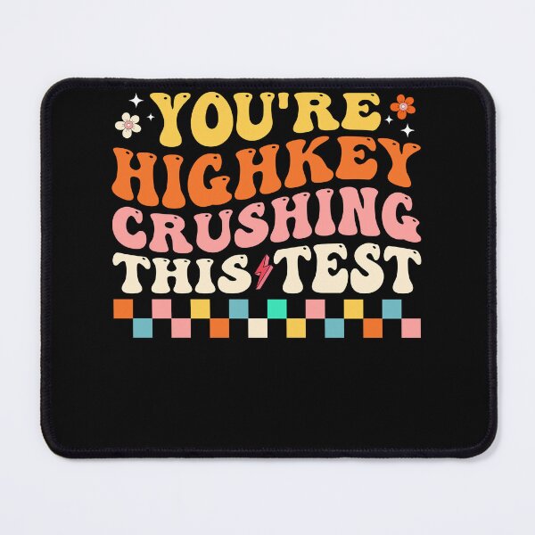 Item preview, Groovy Highkey Crushing This Test Retro Teacher designed and sold by KroghDs.
