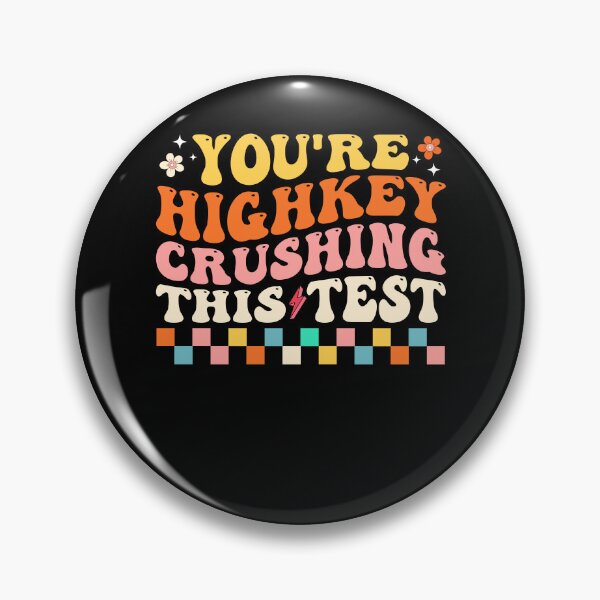 Item preview, Groovy Highkey Crushing This Test Retro Teacher designed and sold by KroghDs.