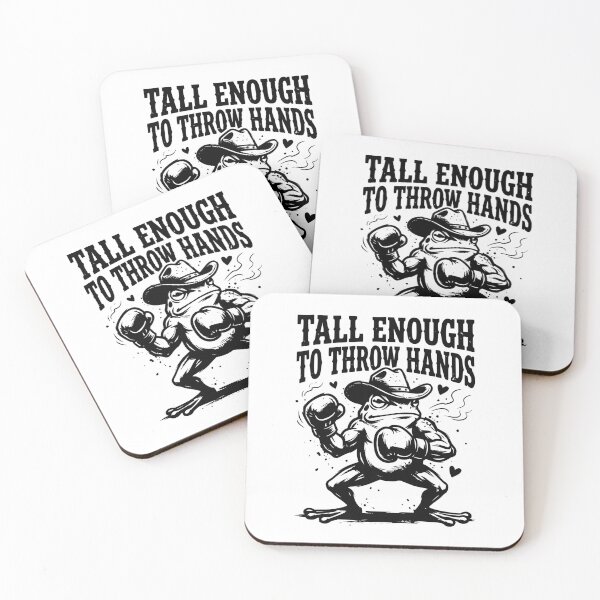 Item preview, Funny Cowboy Toad Boxing Tall Enough for Your Shins Frog Design, funny frog lover gift, cowboy toad boxing designed and sold by AsturShop.