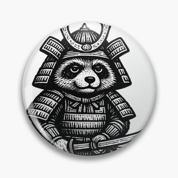 Item preview, Anxiety Raccoon Samurai Meme – Defeating My Inner Demons designed and sold by Region.