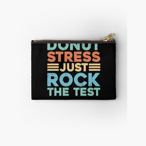 Item preview, Donut Stress Just Rock The Test Retro Teacher designed and sold by KroghDs.