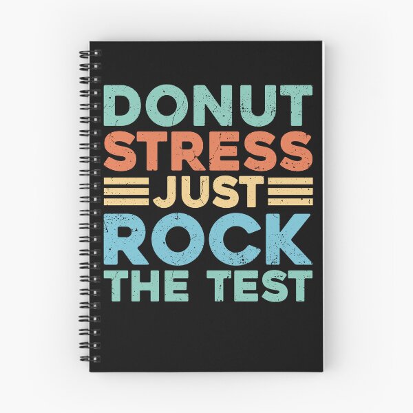 Item preview, Donut Stress Just Rock The Test Retro Teacher designed and sold by KroghDs.
