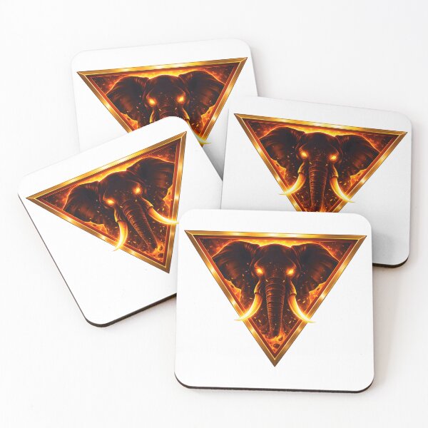 Item preview, Fiery Elephant Hero Triangle Emblem designed and sold by octozap.
