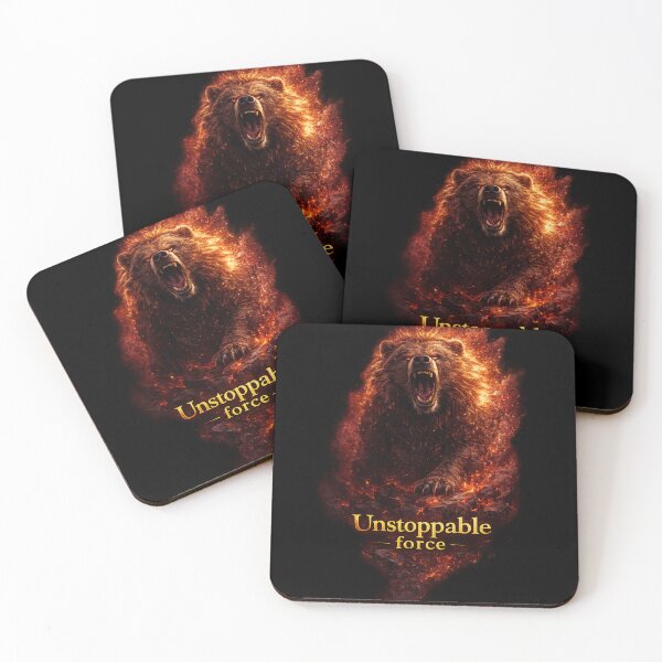 Item preview, Unstoppable Force Bear Shirt – Powerful Motivational Graphic Tee designed and sold by NAJURE.