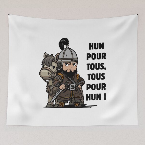 Item preview, HUN FOR ALL, ALL FOR HUN! - Attila, medieval humor designed and sold by francoisville.