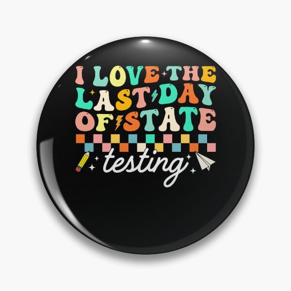 Item preview, Groovy Last Day of State Testing Retro Teacher designed and sold by KroghDs.