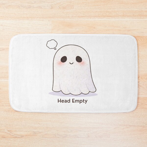 Item preview, No Thoughts Head Empty Ghost | Cute Kawaii Aesthetic | Meme Mood Design designed and sold by The Mood Index.