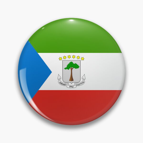 Item preview, Equatorial Guinea Round Flag African Heritage designed and sold by NTGUILTY.