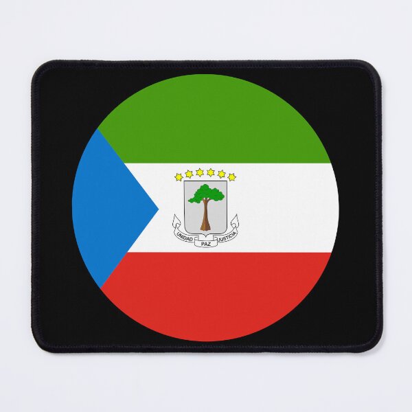 Item preview, Equatorial Guinea Round Flag African Heritage designed and sold by NTGUILTY.