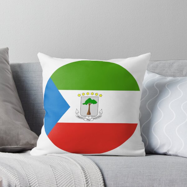 Item preview, Equatorial Guinea Round Flag African Heritage designed and sold by NTGUILTY.